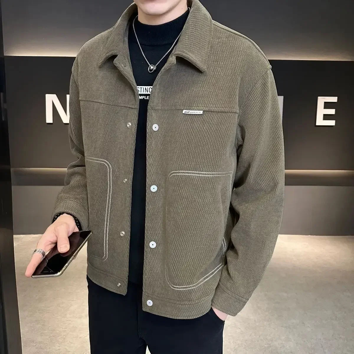 Premium Herren Jacke - Stilvoller Mantel für Herbst