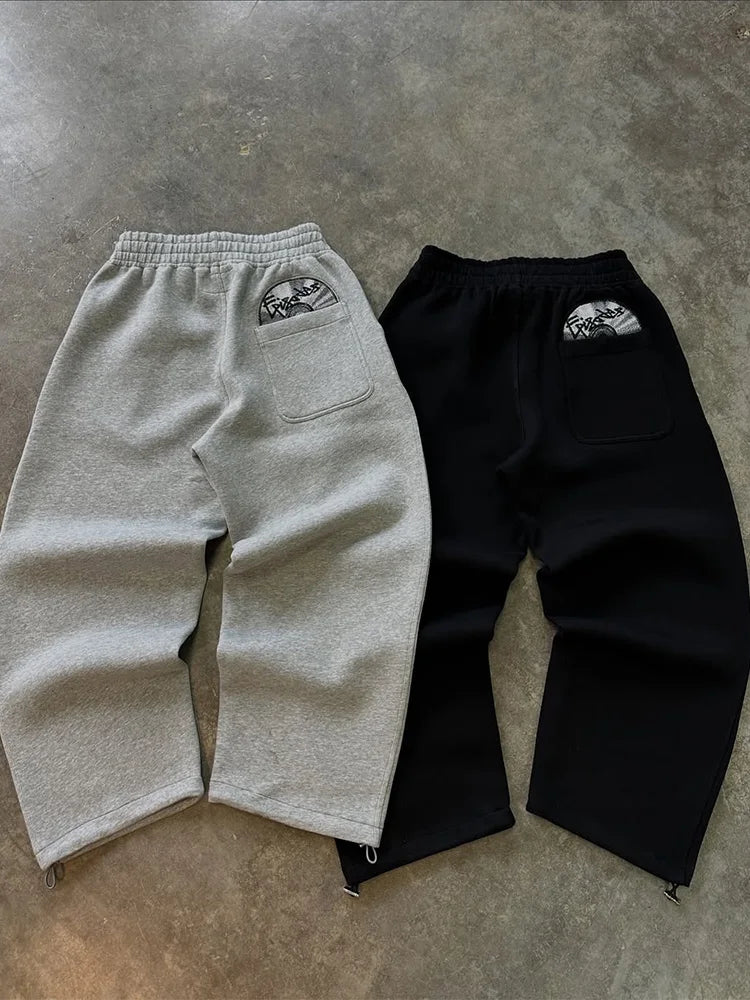 Y2K Harajuku Embroidered Hoodie & Sweatpants Set