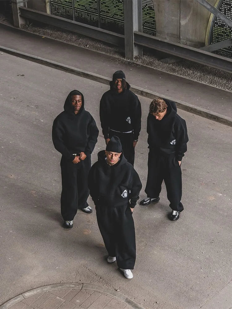 Y2K Harajuku Embroidered Hoodie & Sweatpants Set