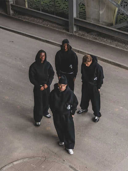 Y2K Harajuku Embroidered Hoodie & Sweatpants Set