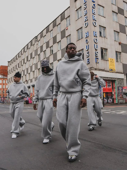 Y2K Harajuku Embroidered Hoodie & Sweatpants Set