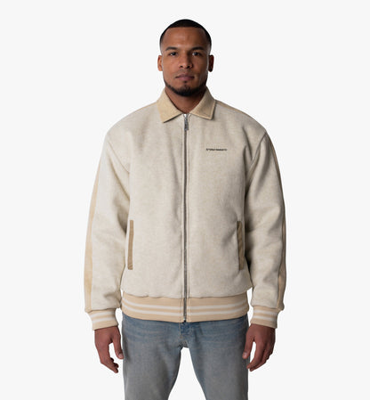 Spoilt Society Premium Streetwear Jacke Nox - Beige Two-Tone