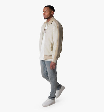 Spoilt Society Premium Streetwear Jacke Nox - Beige Two-Tone